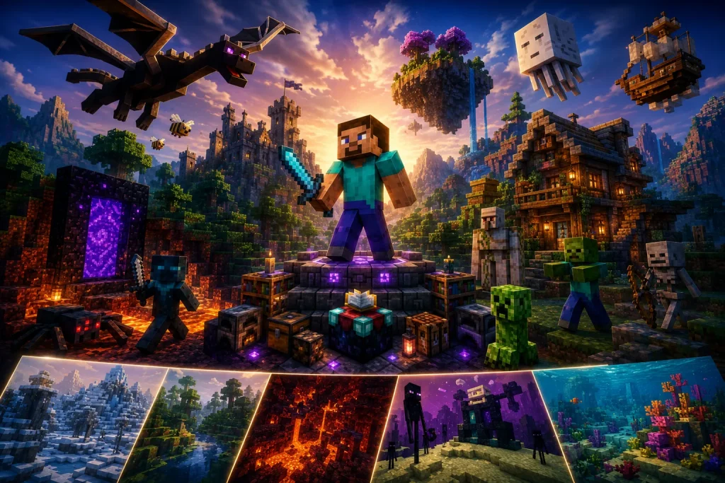 Minecraft Java Edition Features!!