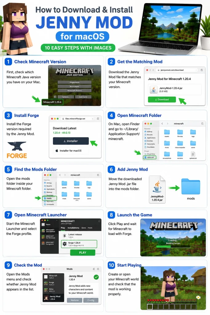 How to Download Jenny Mod for macOS!!